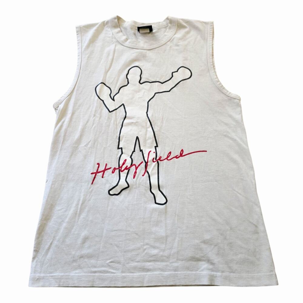 Evander Holyfield Sleeveless Shirt Men SZ M Warrior Boxing Legend Tank Top